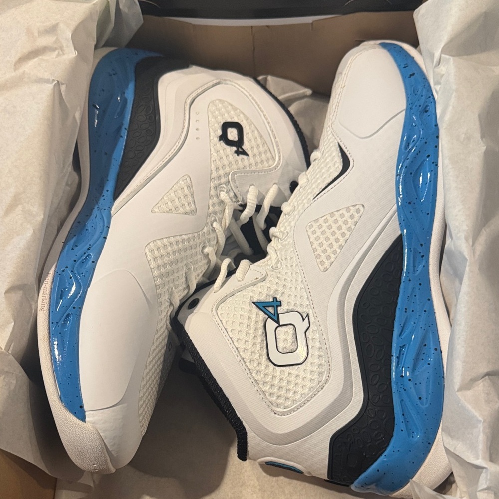 White and Blue Men's Athletic Shoes. NEW